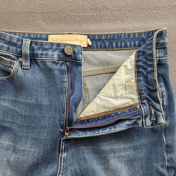 Soft Surroundings Women 12 High Rise Distressed Skinny Jeans - Picture 5 of 10